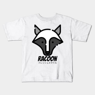 Racoon Wild Animal Cartoon Kids T-Shirt